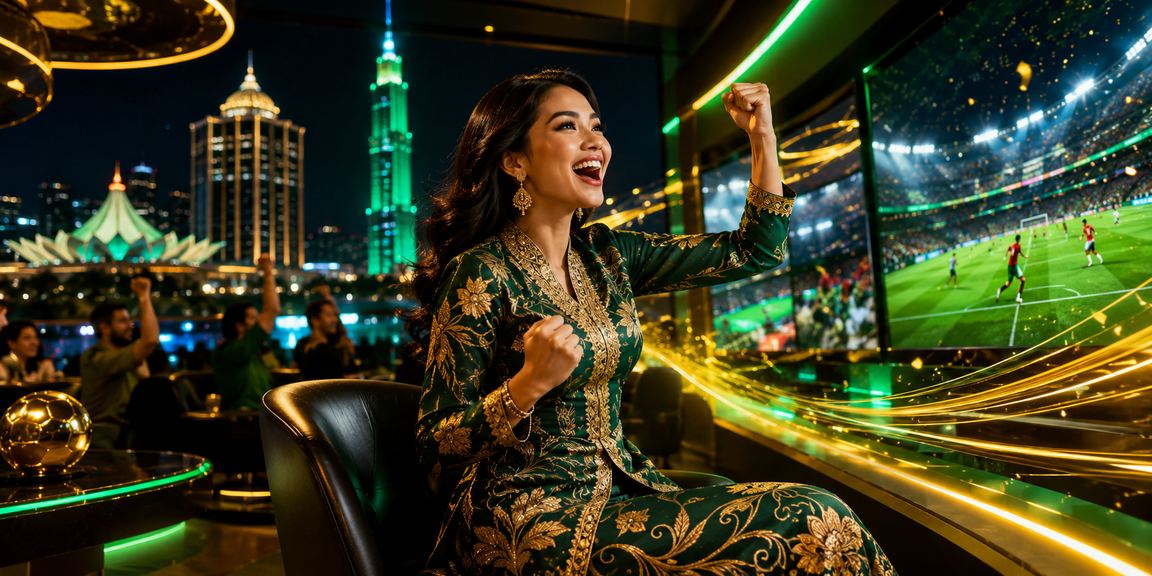 A player enjoying a batik-themed Baccarat game in Seremban, Malaysia